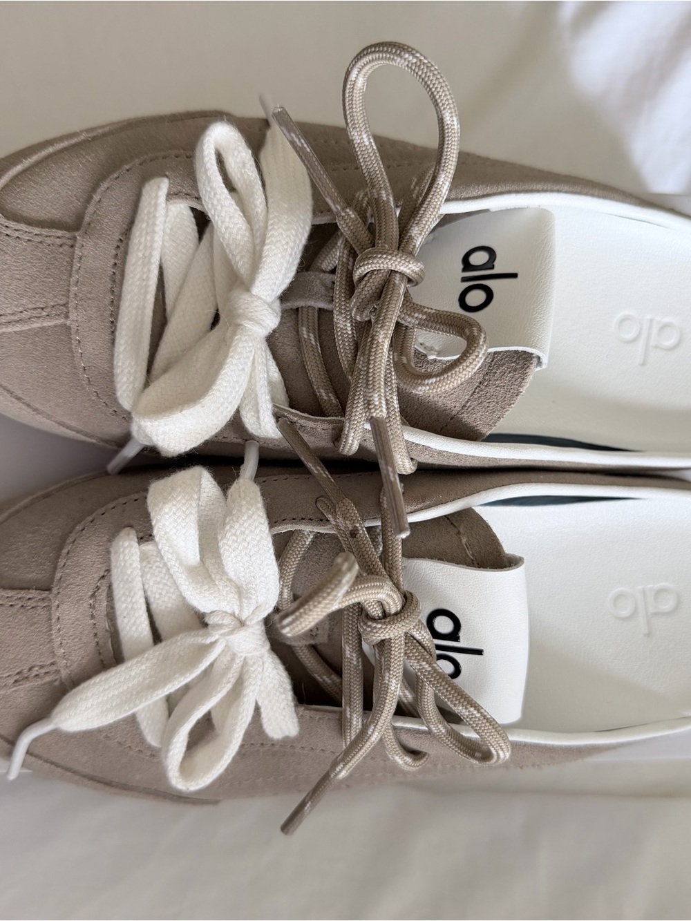 ALO Yoga Women's Sunset Mule Sneakers Gravel Size 5